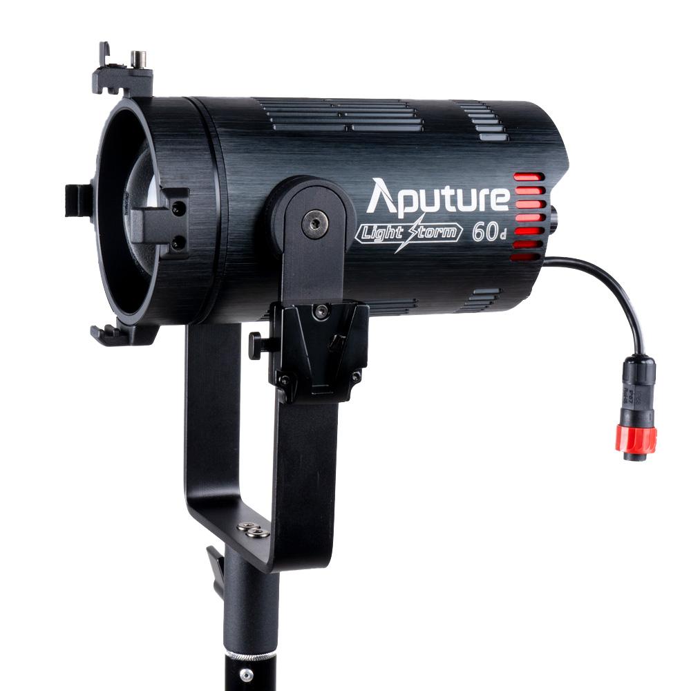 Aputure Light Storm LS 60d Daylight LED Light ไฟ LED ปรับองศาการกระจายแสงได้ อุณหภูมิสี 5600K ใช้ไฟ AC, แบต NP-F, V-Mount ราคา 11800 บาท