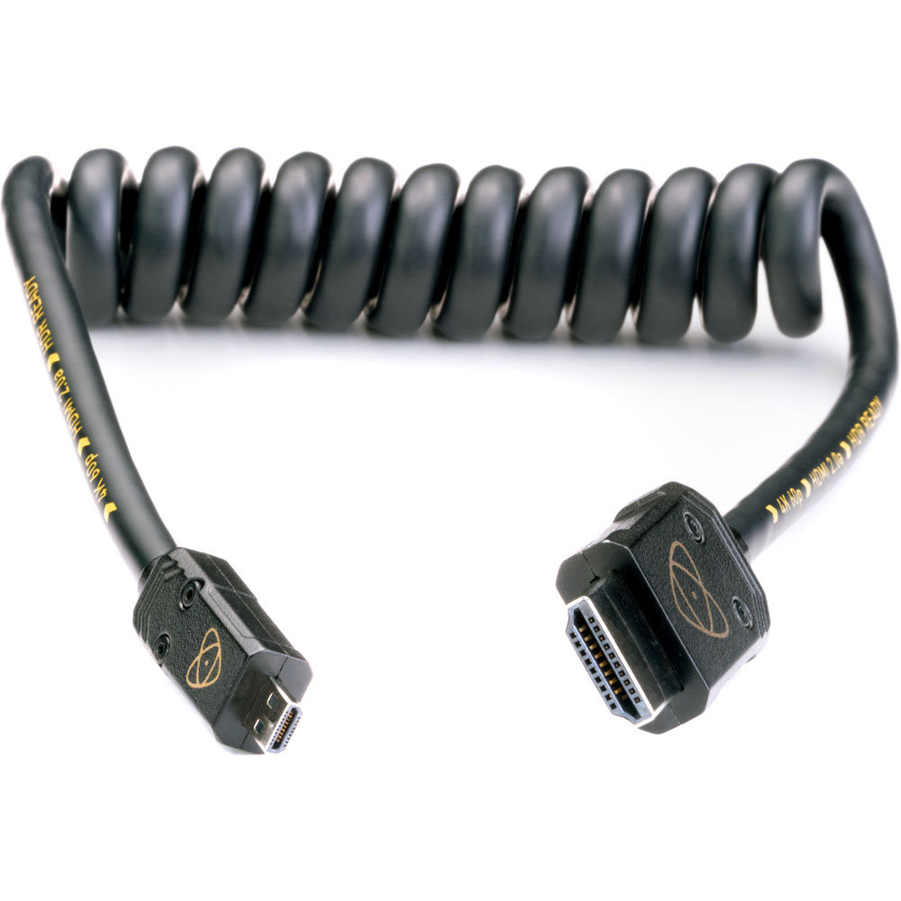 Atomos AtomFLEX micro-HDMI Coiled Cable (12 to 24