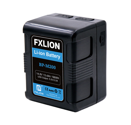Fxlion BP-M200 198Wh V-Mount Battery แบตเตอรี่ V-Mount ความจุ 198Wh สำหรับกล้อง Blackmagic, RED, Sony, ARRI Mini ราคา 13000 บาท