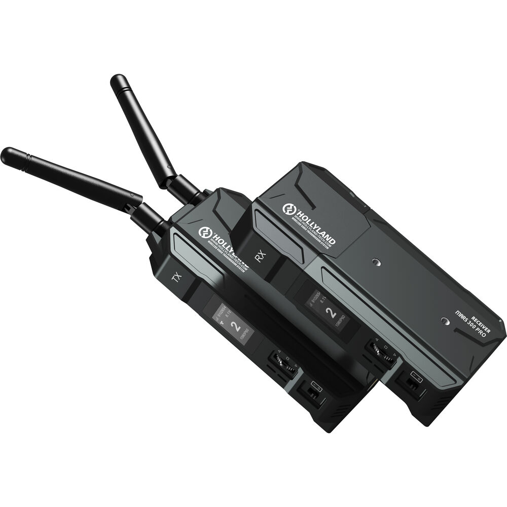 Hollyland Mars 300 PRO HDMI Wireless Video Transmitter/Receiver Set (Enhanced) ชุดส่งสัญญาณภาพไร้สาย สัญญาณ HDMI สูงสุด 1080p60 เสาอากาศคู่ที่ตัวส่ง ระยะส่ง 90 เมตร พร้อมหน้าจอ OLED สามารถดูภาพผ่านแอพได้สูงสุด 3 เครื่อง ราคา 13990 บาท