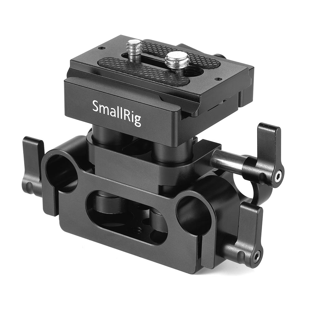 SmallRig Universal 15mm Rail Support System Baseplate 2272B Baseplate สำหรับชุดริกกล้อง พร้อมเพลท Arca ปรับความสูงได้ และที่ใส่ราง 15 มม. ราคา 3210 บาท