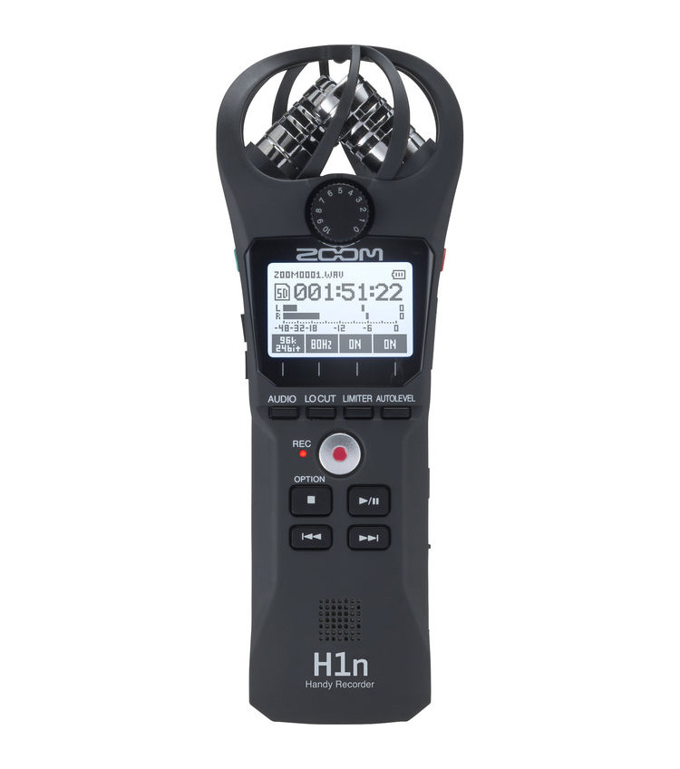 Zoom H1n Handy Recorder เครื่องบันทึกเสียงภาคสนามขนาดพกพา บันทึก wav, mp3 ลง microSD ราคา 4200 บาท