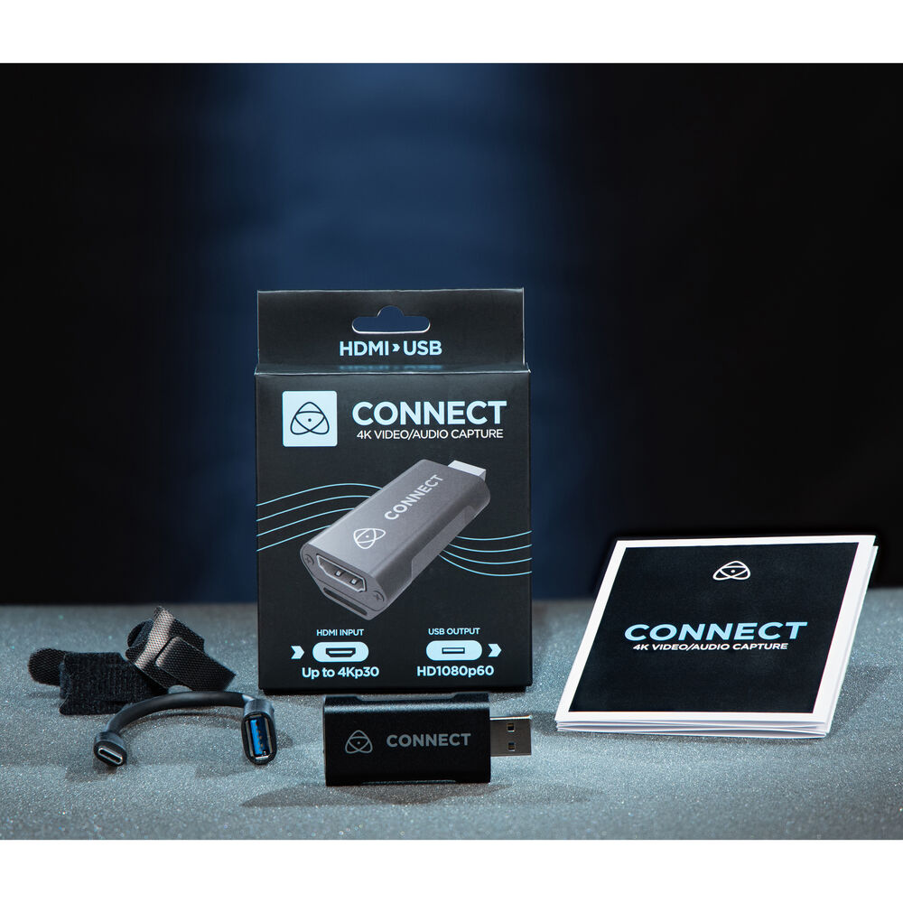 Atomos Connect 4K อุปกรณ์แปลงสัญญาณภาพ HDMI เป็น USB สำหรับสตรีมมิ่ง ผ่านโปรแกรม OBS, Wirecast, X-Split, Twitch, Facebook Live, Youtube Live ฯลฯ รองรับสัญญาณ HDMI 4K30 แปลงเป็น USB 1080p60 ราคา 3900 บาท