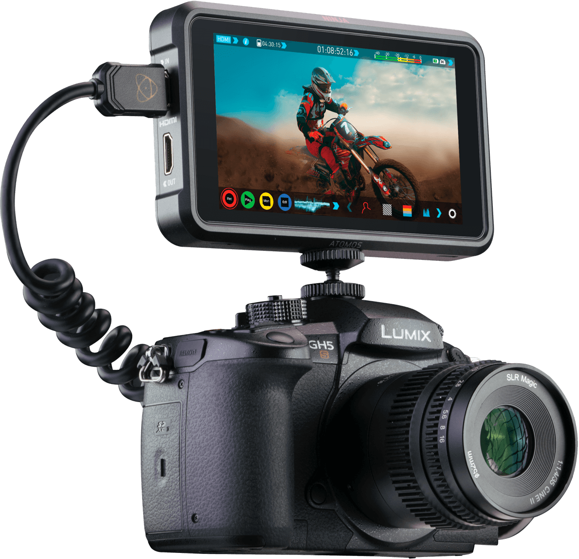 Atomos Ninja V 5 inches 4K HDMI Recording Monitor จอมอนิเตอร์ทัชสกรีนขนาด 5 นิ้ว ความละเอียด 1920x1080 รองรับสัญญาณอินพุท 4K HDMI ราคา 29900 บาท แถมฟรี Docking Station USB 3.1 2.0