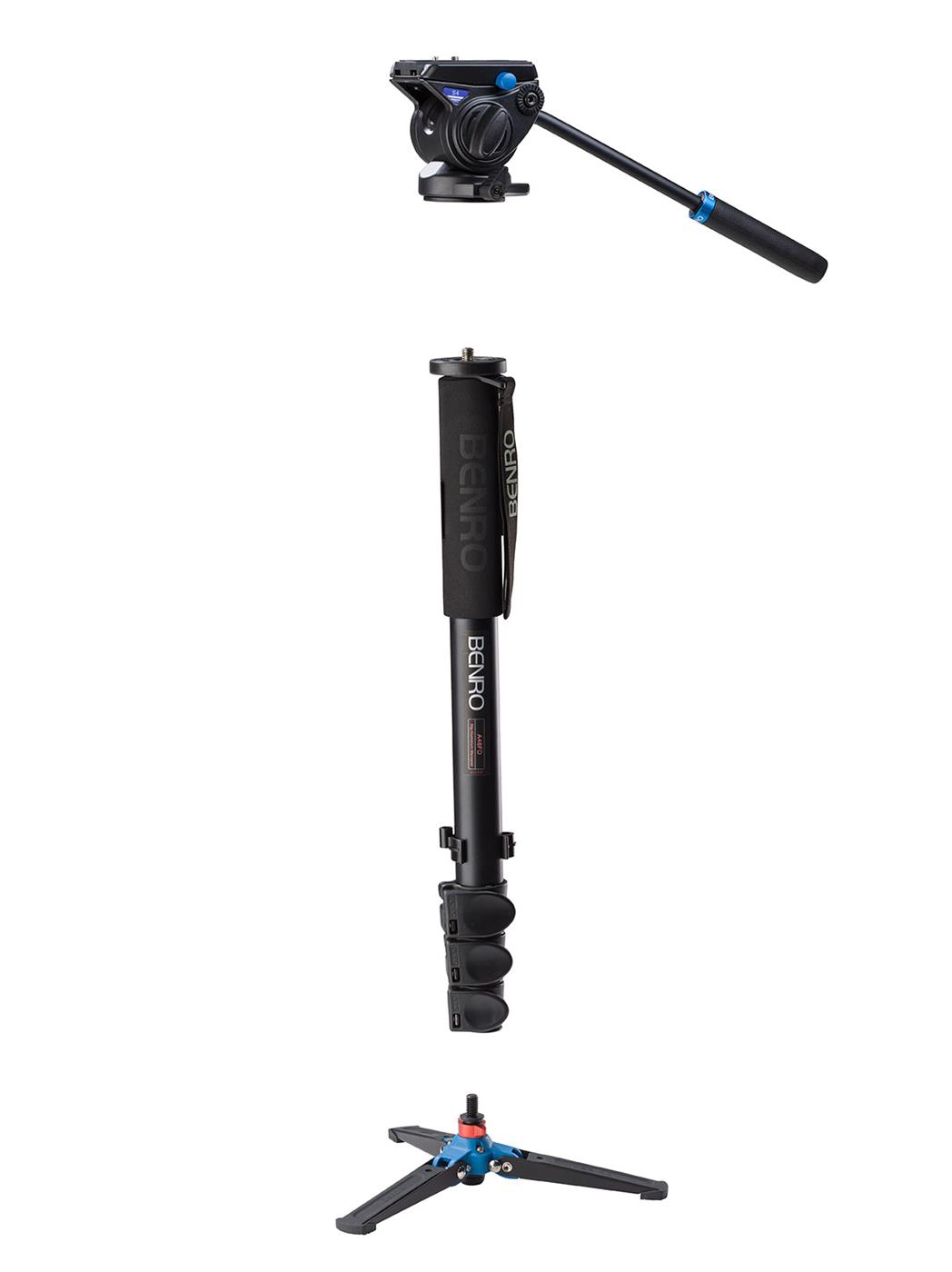 ขายโมโนพอด Benro a48fds4 Monopod with S4 Video Head พร้อมหัววิดีโอ S4 ราคา 6190 บาท