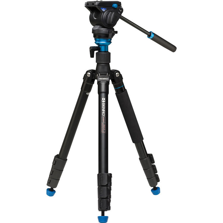 Benro Aero 4 Video Travel Angel Tripod Kit ขาตั้งกล้องวิดีโอ พร้อมหัว S4 โมโนพอดในตัว A2883FS4 ราคา 8990 บาท