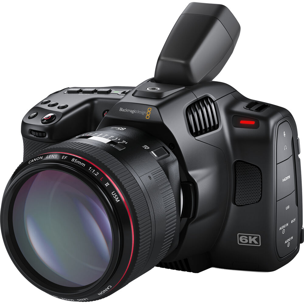 Blackmagic Design Pocket Cinema Camera 6K Pro (Canon EF) กล้องถ่ายภาพยนตร์ระดับมืออาชีพ ความละเอียด 6K จอทัชสกรีนพับได้ ND ในตัว บันทึก RAW File ราคา 90750 บาท