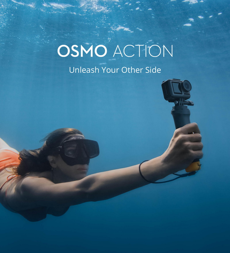 DJI Osmo Action กล้องแอคชั่นแคมรุ่นใหม่ล่าสุดจาก DJI บันทึกความละเอียดสูงสุด 4K60p HDR ราคา 12000 บาท