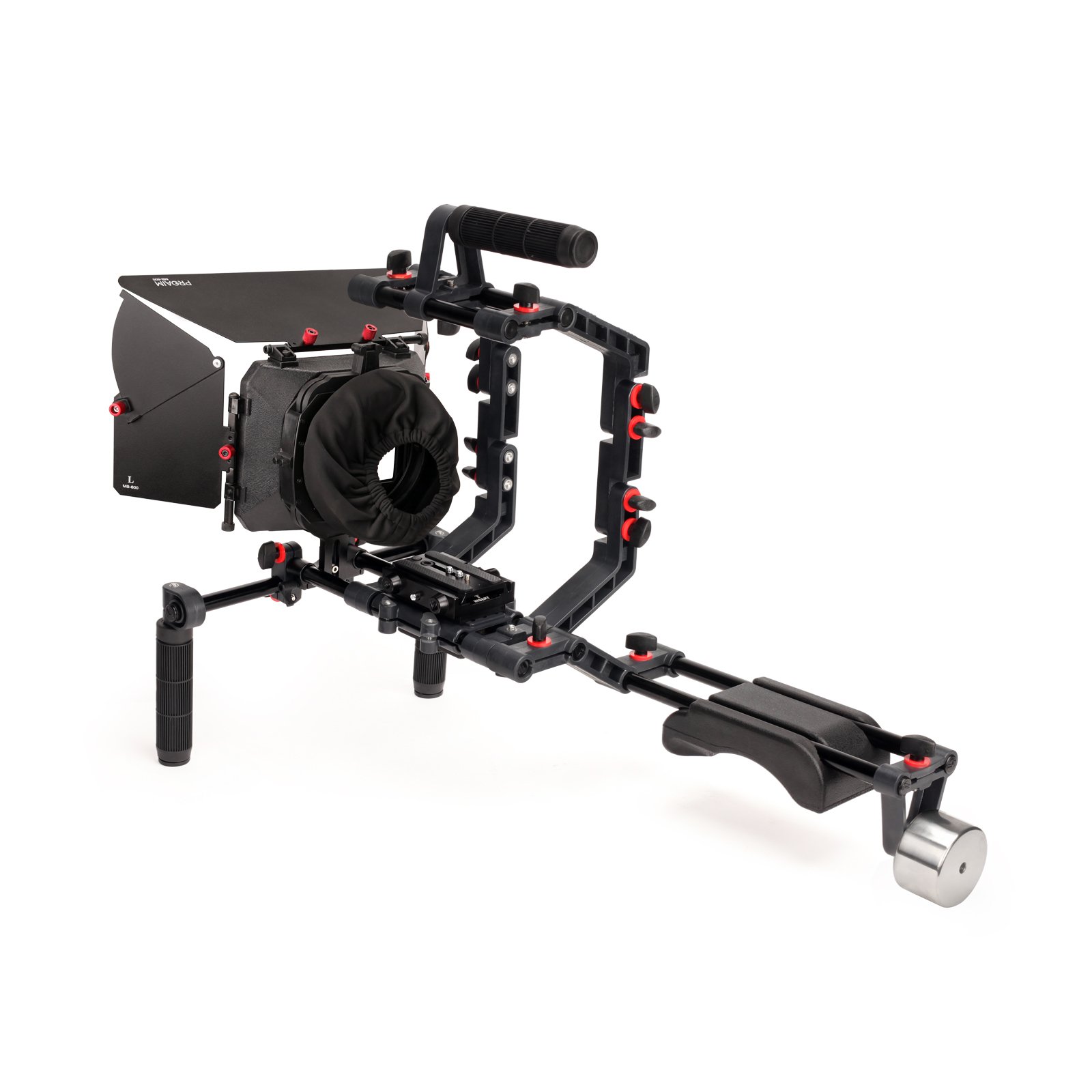 FILMCITY FC-02 DSLR Shoulder Rig Kit MB-600 Matte Box ชุดริกกล้อง DSLR พร้อมด้ามจับคู่ แผ่นรองบ่า แมทบ็อกซ์ MB-600 ราคา 9200 บาท