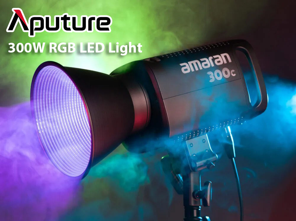 Aputure Amaran 300C RGB LED Monolight ไฟ LED กำลังไฟ 300W ปรับสีได้ทั้ง RGB และอุณหภูมิแสง 2500-7500K ควบคุมผ่านแอพ Sidus Link รองรับอุปกรณ์เสริมเมาท์ Bowens  พร้อมเอฟเฟกต์ในตัว 9 แบบ ราคา 18,450 บาท