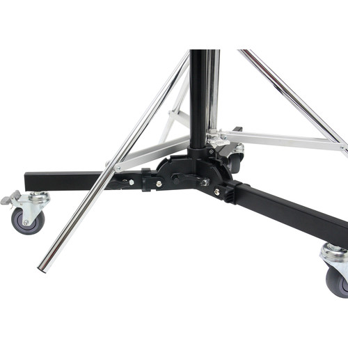 Kupo 340 Roller Stand Base ล้อเสริมสำหรับใส่ขา C-Stand ระบบล็อกขาแบบปลดเร็ว มาพร้อมช่องสำหรับใส่ไฟขนาด 1-1/8, 5/8 และเดือยขนาด 5/8 ขาปรับระดับได้ ราคา 6150 บาท