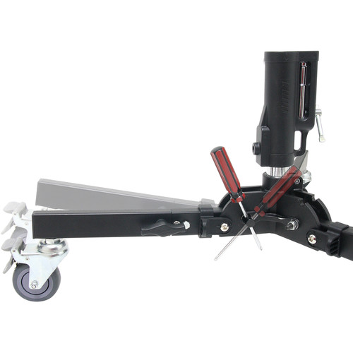 Kupo 340 Roller Stand Base ล้อเสริมสำหรับใส่ขา C-Stand ระบบล็อกขาแบบปลดเร็ว มาพร้อมช่องสำหรับใส่ไฟขนาด 1-1/8, 5/8 และเดือยขนาด 5/8 ขาปรับระดับได้ ราคา 6150 บาท
