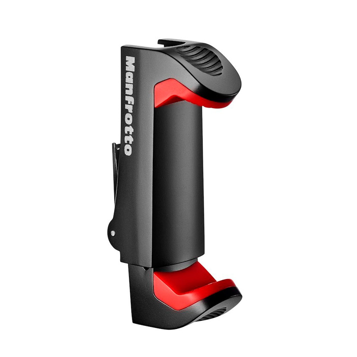 Manfrotto PIXI Clamp ที่จับโทรศัพท์ระบบล็อคสองชั้น ให้ความแข็งแรงมั่นคง พร้อมฮอทชูด้านบนสำหรับติดอุปกรณ์เสริมอื่นๆ ราคา 650 บาท