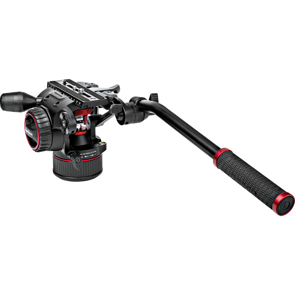 Manfrotto Nitrotech N8 Video Head & 546GB Pro Tripod with Ground-Level Spreader ชุดขาตั้งกล้องวิดีโอ Manfrotto 546GB พร้อมหัวน้ำมัน Nitrotech N8 รับน้ำหนักได้ 8 กิโล ปรับ counter balance ได้แม่นยำด้วยระบบลูกสููบไนโตรเจน ราคา 29900 บาท