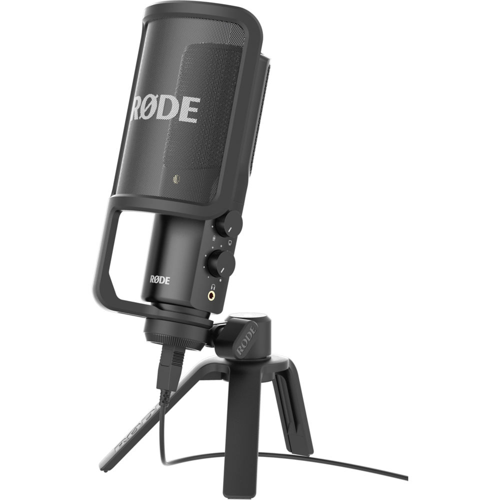 Rode NT-USB USB Microphone ไมโครโฟนแบบ USB รูุปแบบการรับเสียงแบบ Cardioid ความละเอียด 16-bit / 48 kHz พร้อมช่องหููฟังในตัว ปรับบาลานซ์ระหว่างเสียงไมค์กับคอมพิวเตอร์ได้ ต่อ USB เข้าคอมพิวเตอร์ ราคา 6700 บาท