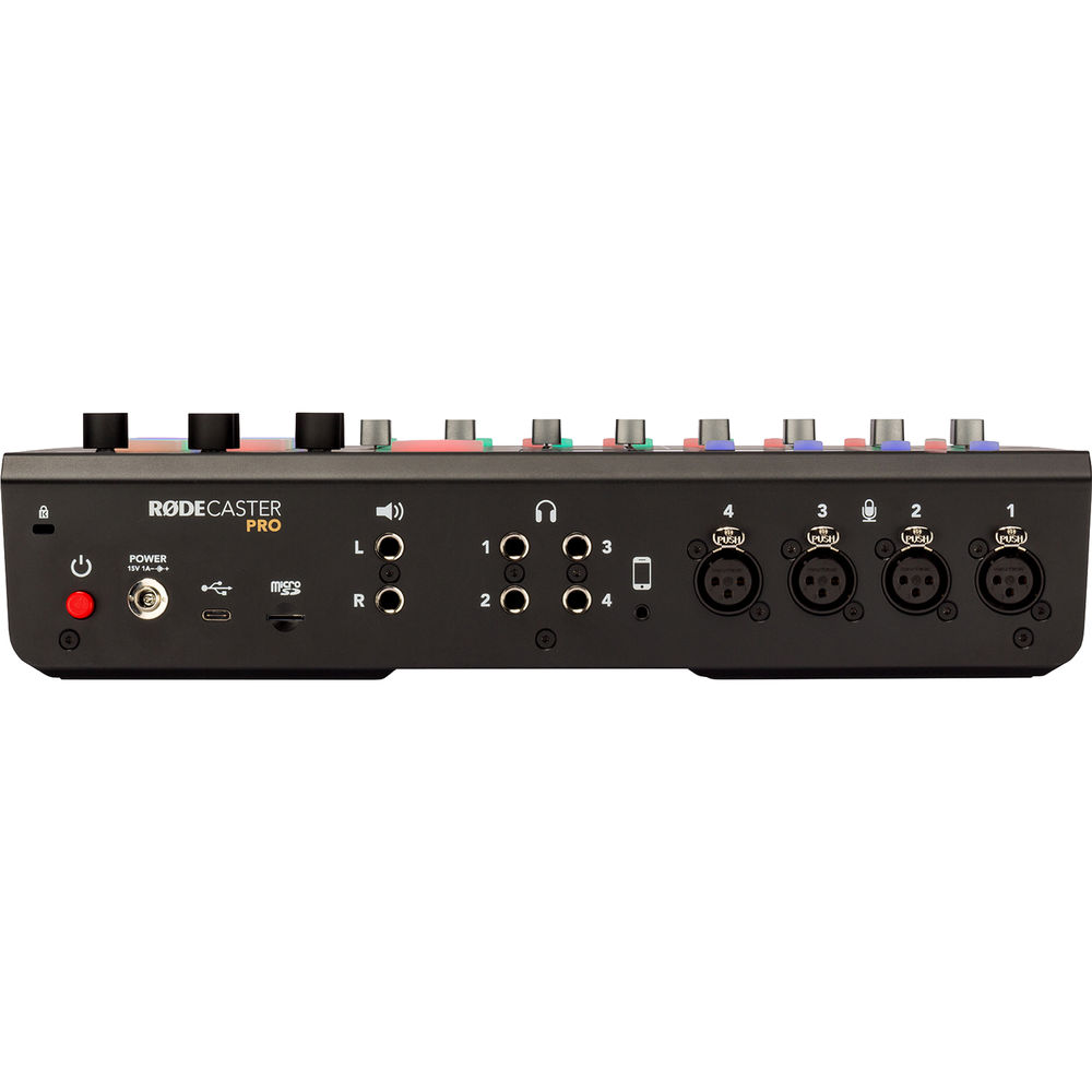 RODECaster Pro Podcast Production Studio อุปกรณ์สำหรับทำ Podcast รองรับไมค์ 4 ตัว เชื่อมต่อกับสมาร์ทโฟน, USB และบลูทูธ ซาวด์เอฟเฟกต์ 8 แบบ ราคา 26900 บาท