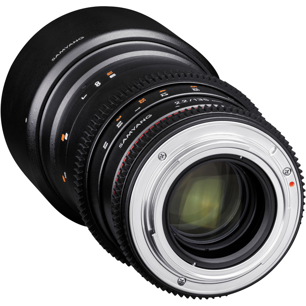 Samyang 135mm T2.2 AS UMC VDSLR II Lens for Canon EF Mount เลนส์ซีนีม่า ถ่ายภาพยนตร์ วิดีโอ รองรับการใช้งานร่วมกับ DSLR-Movie หรือ Professional Video Camera ราคา 23900 บาท