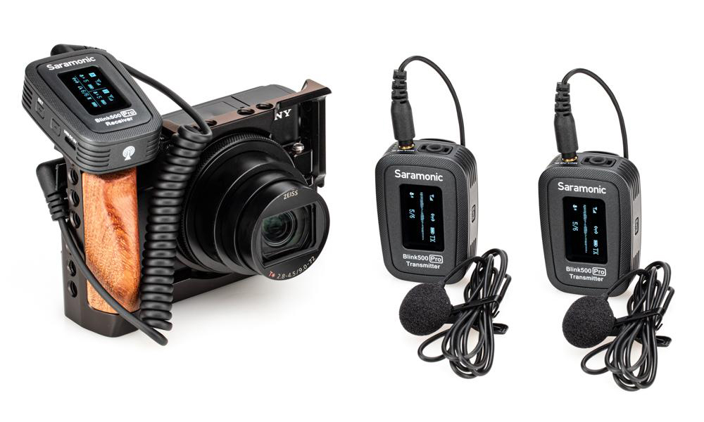 Saramonic Blink 500 Pro B1 Digital Camera-Mount Wireless Omni Lavalier Microphone System ไมค์ไวเลสสำหรับกล้องและสมาร์ทโฟน พร้อมไมค์ติดเสื้อ กล่องชาร์จในตัว ราคา 9990 บาท