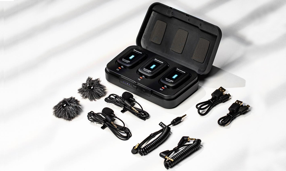 Saramonic Blink 500 Pro B1 Digital Camera-Mount Wireless Omni Lavalier Microphone System ไมค์ไวเลสสำหรับกล้องและสมาร์ทโฟน พร้อมไมค์ติดเสื้อ กล่องชาร์จในตัว ราคา 9990 บาท