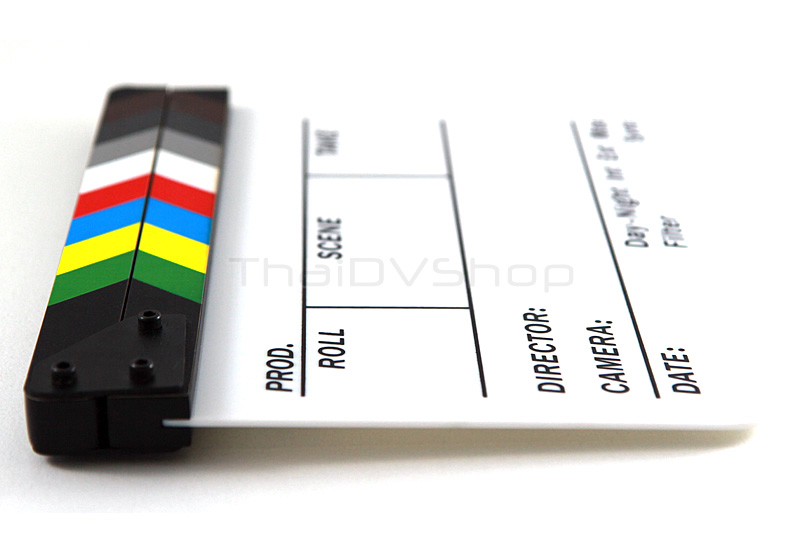 สเลทถ่ายหนัง movie slate clapperboard acrylic อคริลิค ราคา 390 บาท