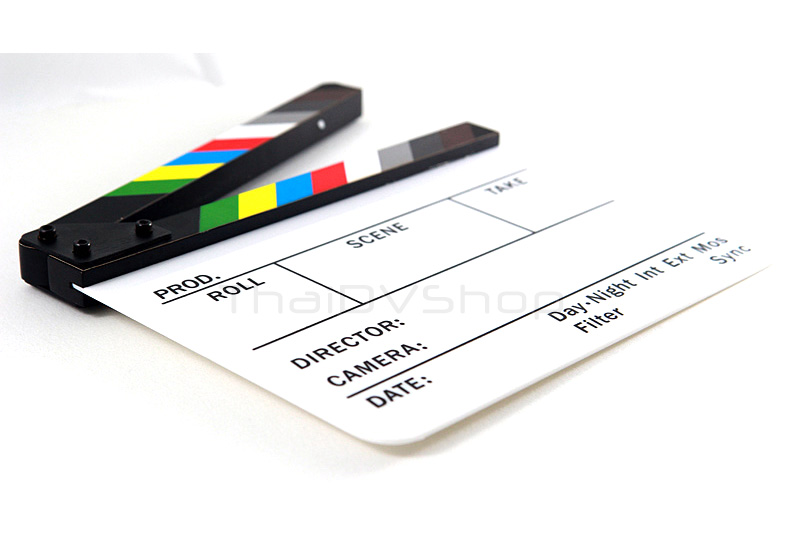 ขายสเลทถ่ายหนัง movie slate clapperboard acrylic อคริลิค ราคา 390 บาท