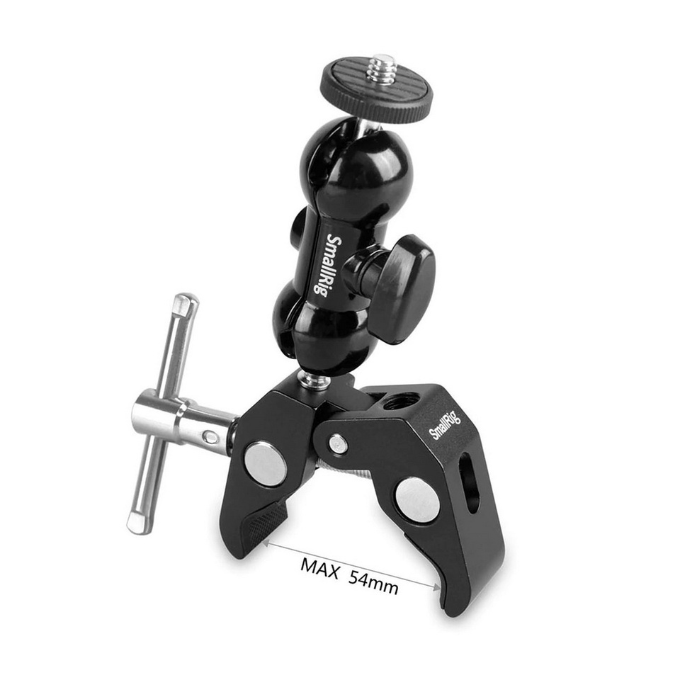 SmallRig Multi-function Super Clamp with Double Ball Heads & 1/4