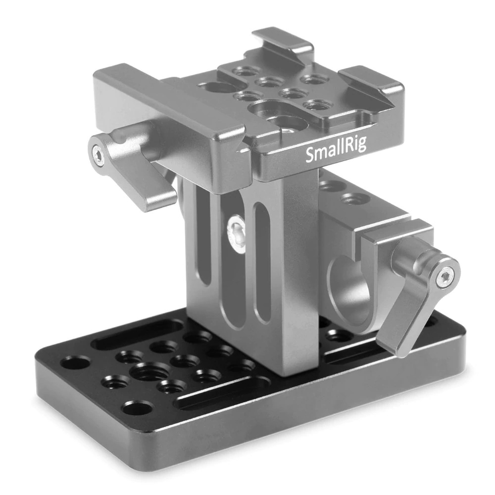 SmallRig Mounting Cheese Plate 1598 เพลทขนาดมาตรฐานระยะห่างศูนย์กลาง 9 มม. สำหรับติด rod 15mm ราคา 490 บาท