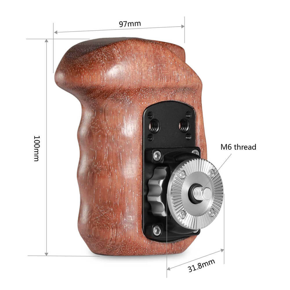 ขาย SmallRig 1941 Right Side Wooden Grip with Arri Rosette 1941 ด้ามจับไม้สำหรับชุดริก ราคา 3500 บาท