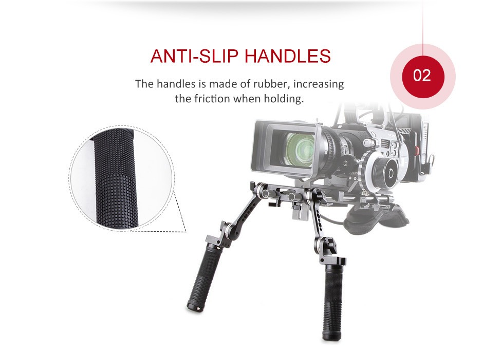 SmallRig Shoulder Rig Handle Kit 2002 ด้ามจับสำหรับชุดริก ติด rod 15mm ราคา 8500 บาท