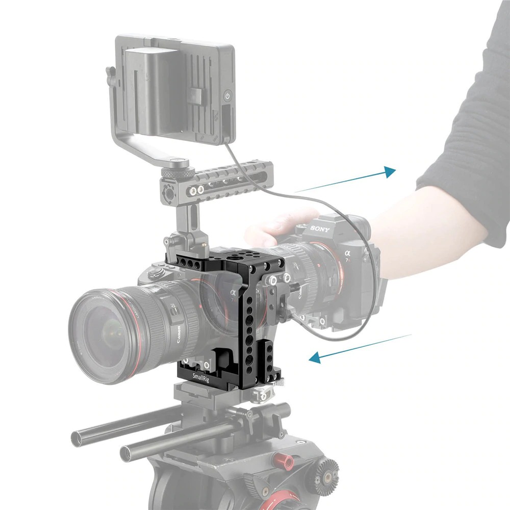 SmallRig QR Cage for Sony A7 III/A7 II (Manfrotto 501PL) 2098 ชุดริกกล้อง Half Cage เพลทแมนปลดล็อกเร็ว ราคา 3400 บาท