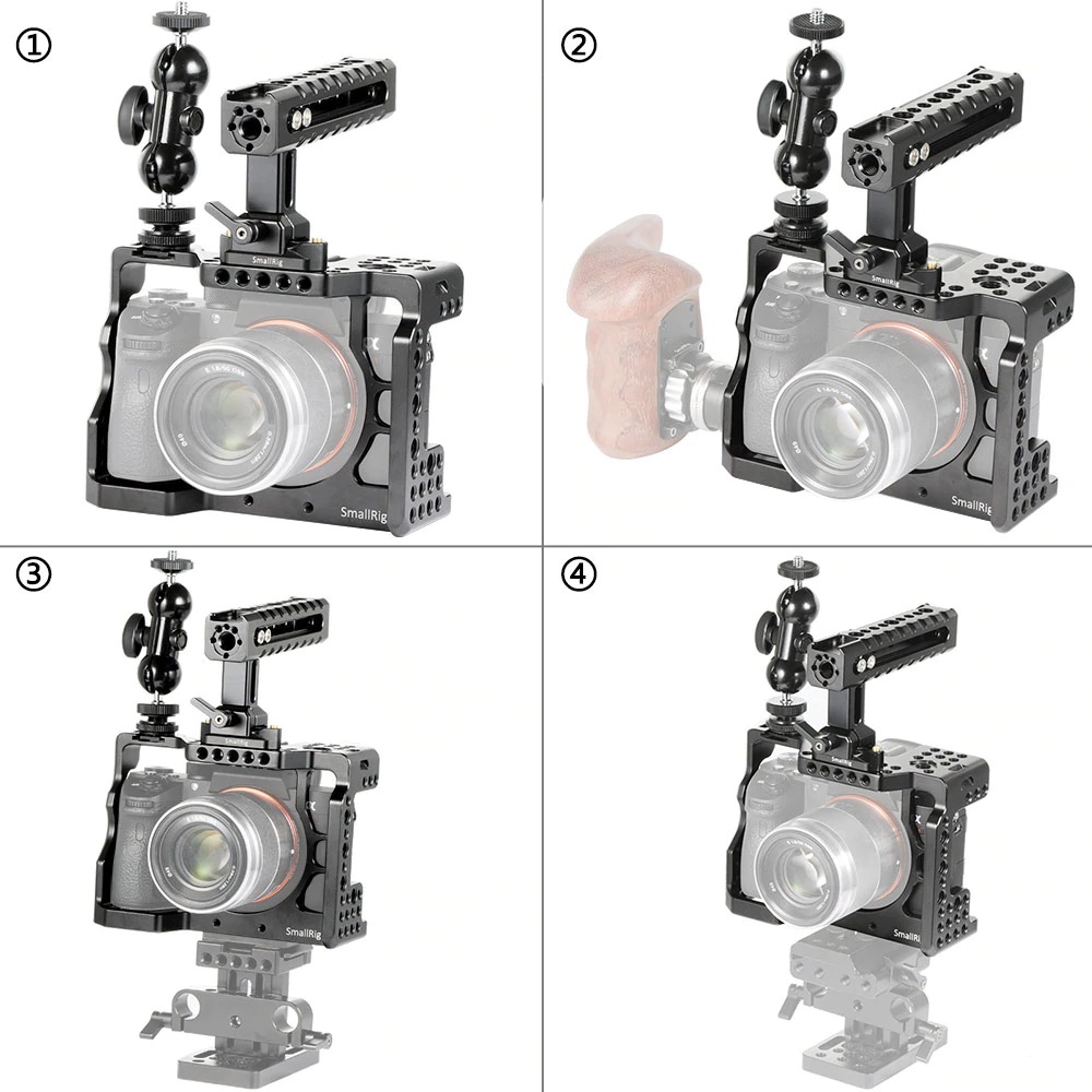SmallRig Cage Kit for Sony A7RIII/A7III 2103 ชุดริกกล้อง Sony A7RIII / A7III พร้อมด้ามจับ และหัวบอลติดจอมอนิเตอร์ ราคา 5200 บาท