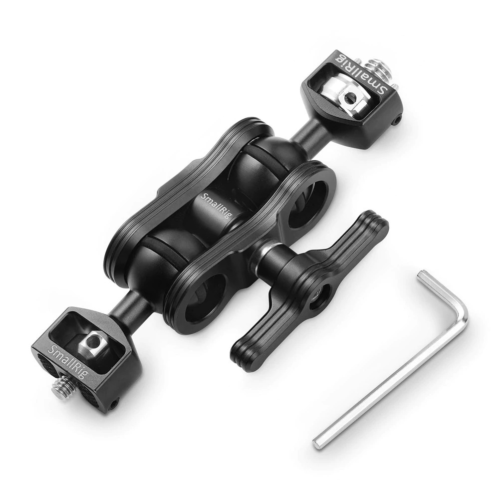 SmallRig Magic Arm with Double Ballheads( Arri locating Pins and 1/4’ Screw ) 2115 เมจิกอาร์มพร้อมหัวบอลคู่ สลักกันหมุน Arri  ราคา 1950 บาท