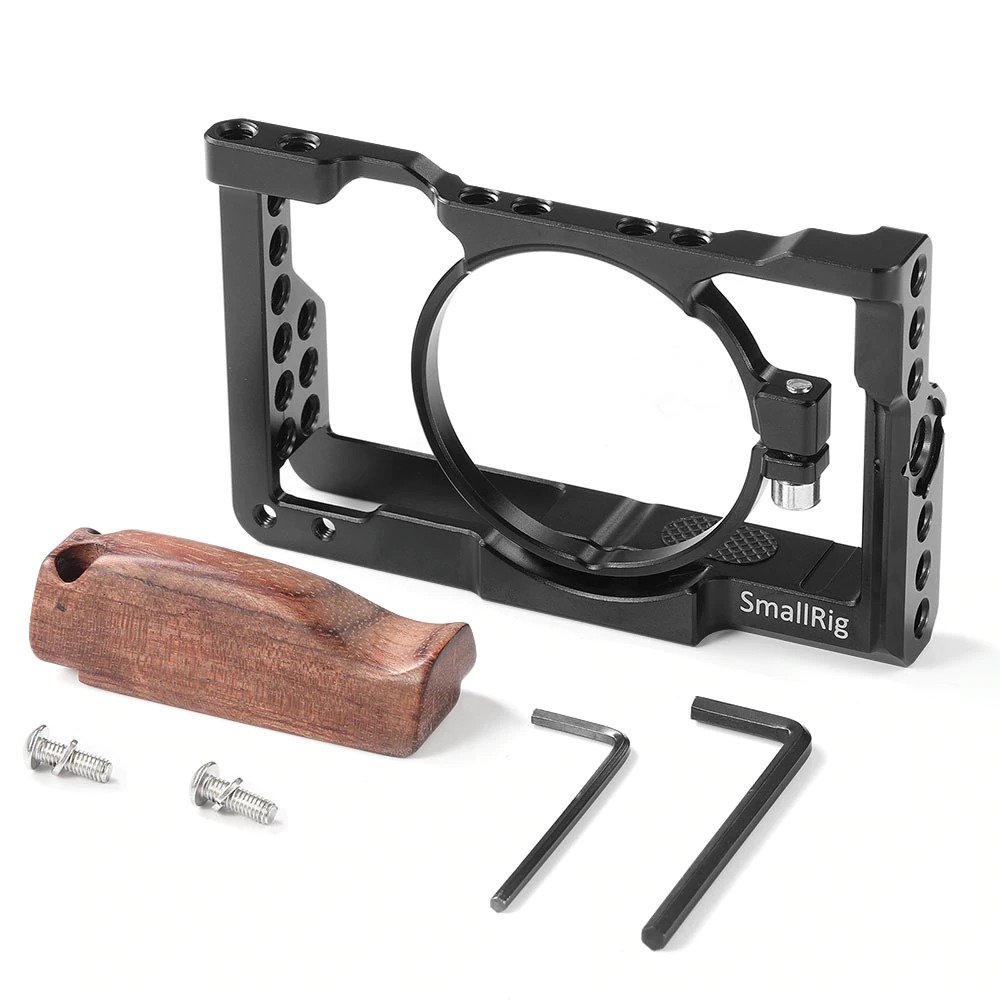 SmallRig Cage Kit for Sony RX100 VI 2225 ชุดริกกล้อง Sony RX100 VI พร้อมกริปไม้ ราคา 2500 บาท