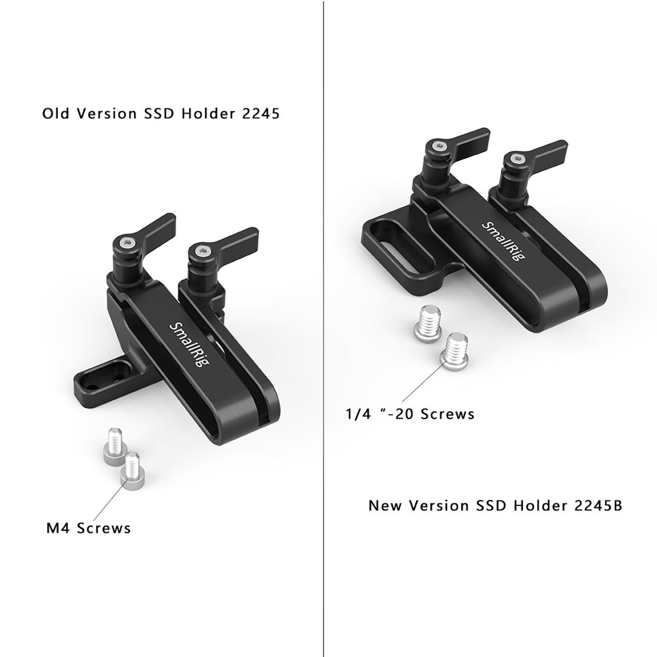 SmallRig Samsung T5 SSD Mount (New Version) 2245B  ที่ยึด SSD Samsung T5 เข้ากับชุดริก SmallRig สำหรับกล้อง Blackmagic Pocket Cinema Camera 4K / 6K ราคา 800 บาท