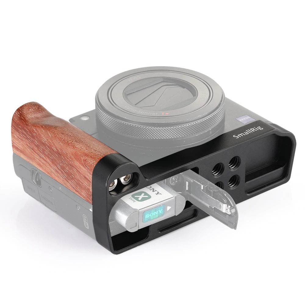 SmallRig L-shape wooden grip for Sony RX100 III IV V VA 2248 ชุดริก กริปไม้พร้อมเพลทตัวแอล ราคา 1890 บาท