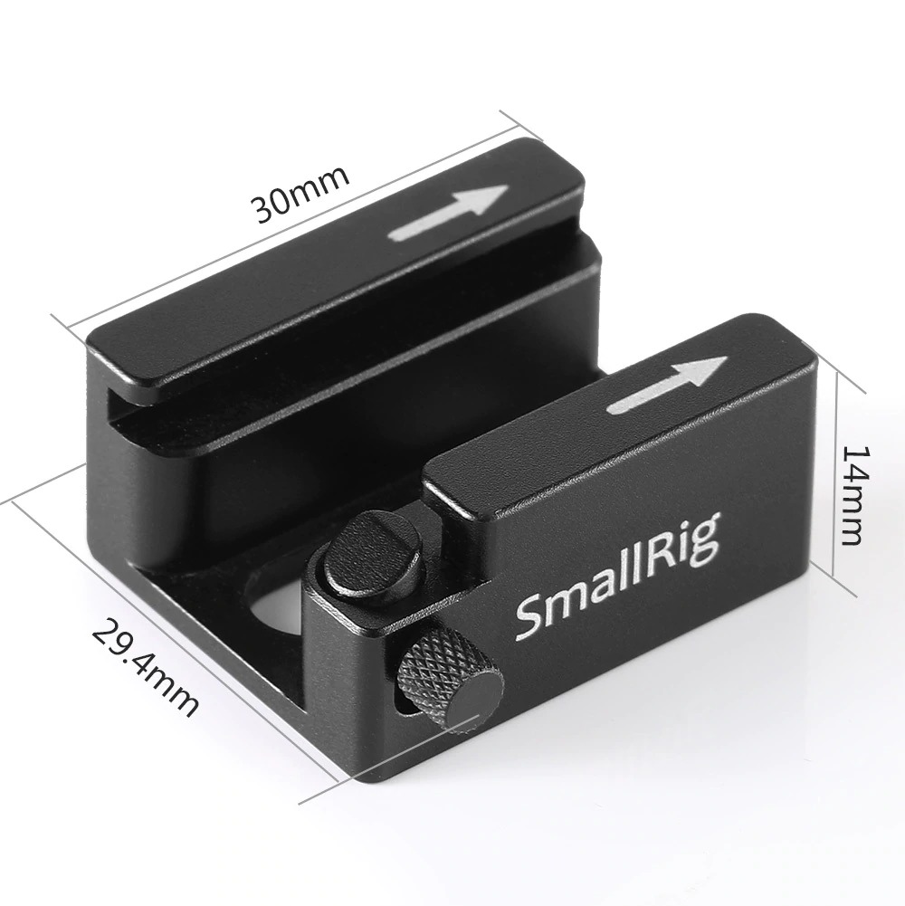 SmallRig Cold Shoe Mount Adapter with Anti-off Button 2260 ฮอทชูเสริมติดชุดริกพร้อมปุ่มกันลื่น ราคา 390 บาท