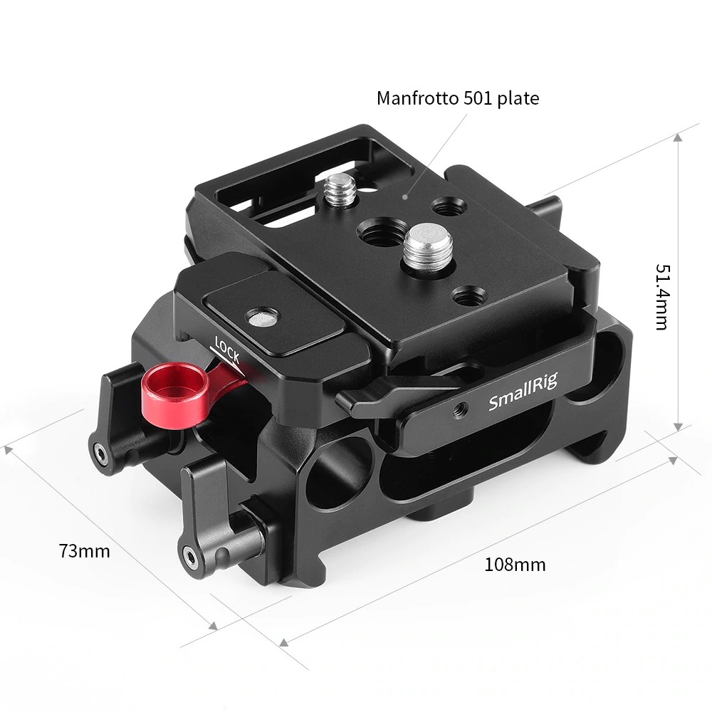 SmallRig Baseplate for BMPCC 4K (Manfrotto 501PL Compatible) 2266 เบสเพลทสำหรับกล้อง Blackmagic Pocket 4K ราคา 3500 บาท