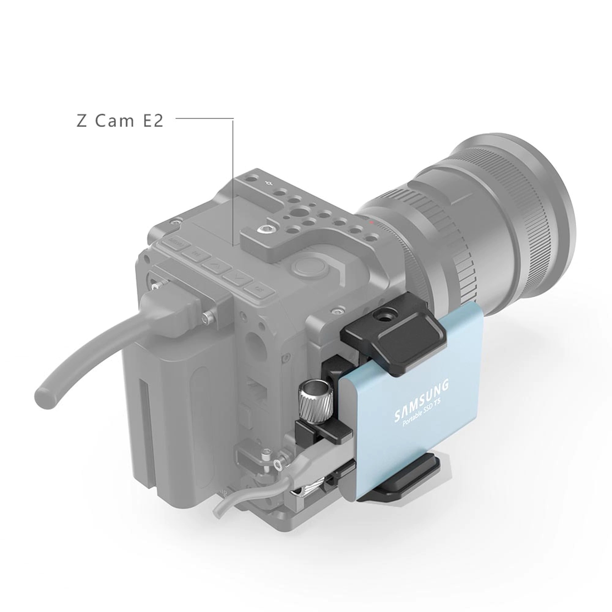 SmallRig Universal Holder for External SSD BSH2343 ที่ยึด SSD เข้ากับชุดริกกล้อง BMPCC 4K/6K, Z Cam E2 ราคา 1400 บาท