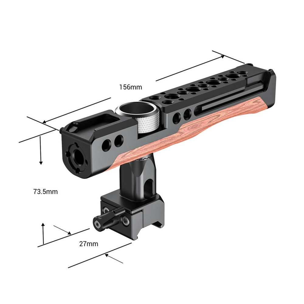 SmallRig Rotating Nato Clamp Handle HTN2362 ด้ามจับชุดริกดีไซน์พิเศษหมุนปรับมุมได้ 360 องศา พร้อมฮอทชูสำหรับติดอุปกรณ์เสริม ราคา 2900 บาท