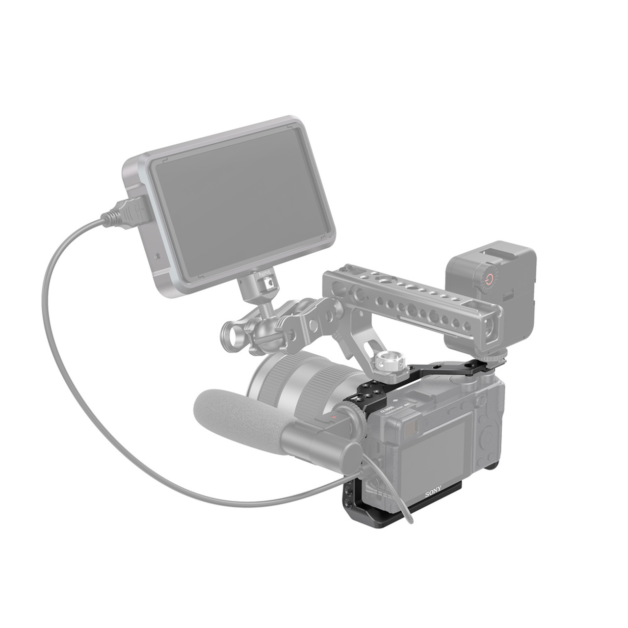 SmallRig Cage for Sony A6600 CCS2493 ชุดริกกล้อง Sony A6600 พร้อมที่ติดฮอทชู ราคา 1500 บาท