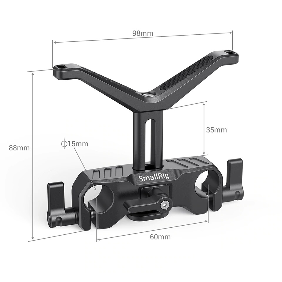 SmallRig 15mm LWS Universal Lens Support BSL2680 เลนส์ซัพพอร์ท ที่รองเลนส์สำหรับติดเข้ากับ rod 15 mm ปรับความสูงได้ 34.5 มม. ราคา 600 บาท