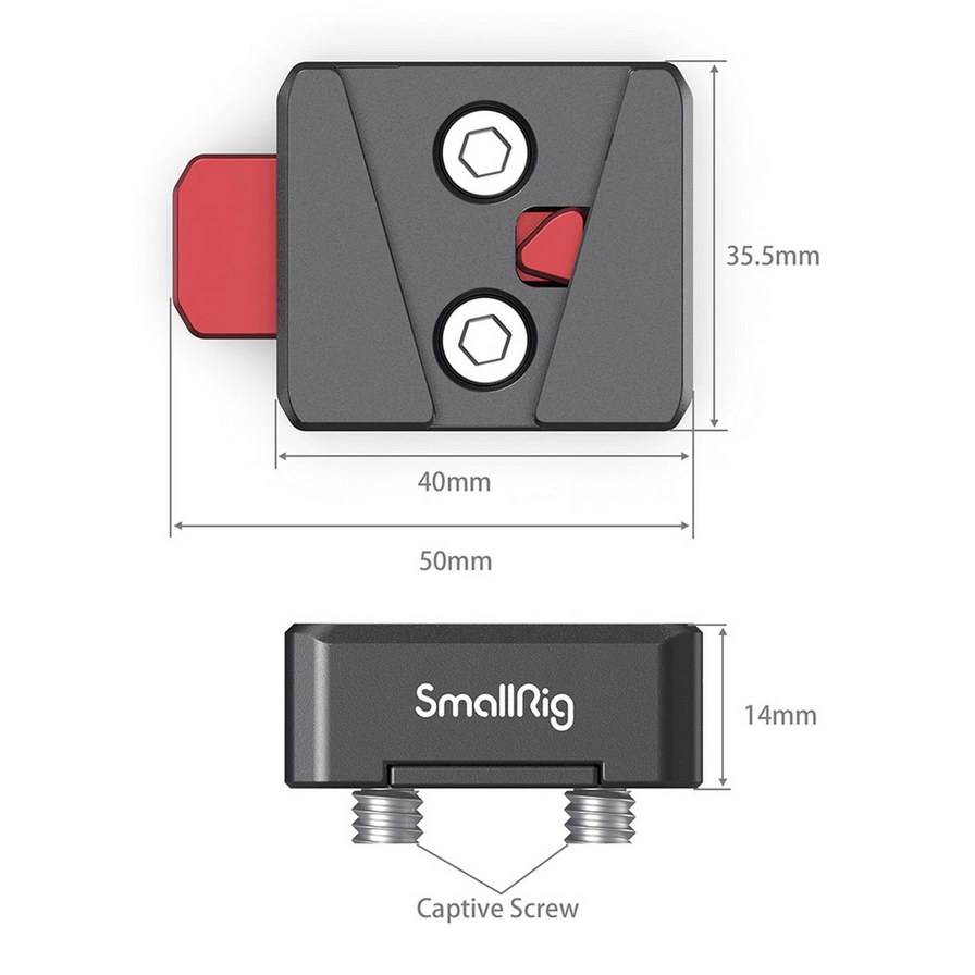 SmallRig Mini V-Lock Assembly Kit MD2801 เพลทติดแบต V-Mount ขนาดเล็กน้ำหนักเบา ราคา 690 บาท