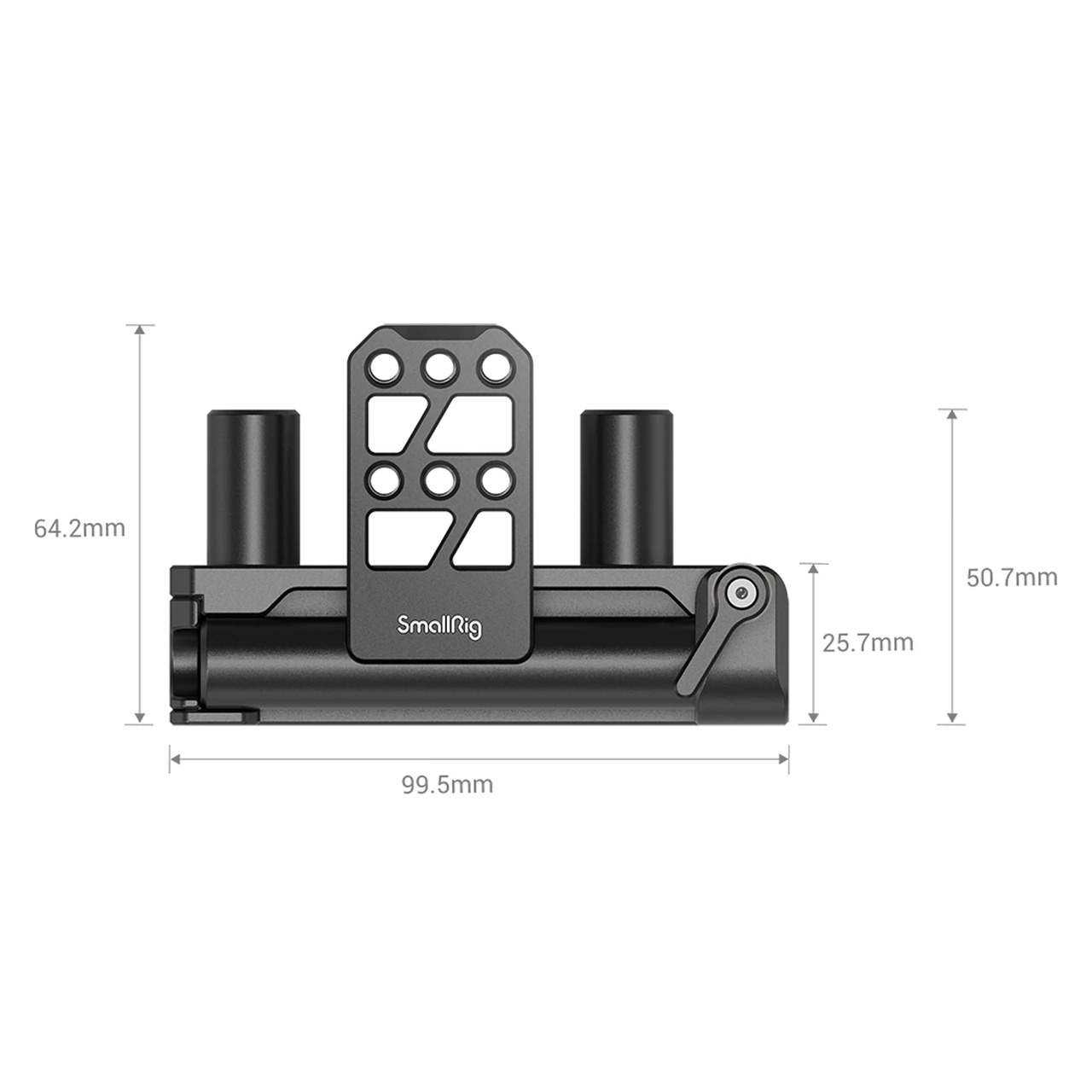 SmallRig Dual 15mm Rod Battery Hinge MD2802 ท่อคู่ขนาดมาตรฐาน 15 มม. พร้อมแท่นสำหรับติดเพลทติดแบต v-mount ปรับองศาได้ ราคา 890 บาท