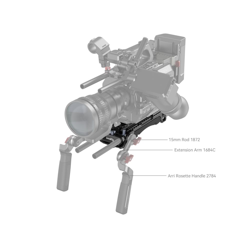 SmallRig Shoulder Pad Pro 2837B แผ่นรองบ่าสำหรับ baseplate Sony VCT-14 พร้อมเพลทติดกล้องแบบ Manfrotto 501 ราคา 6990 บาท