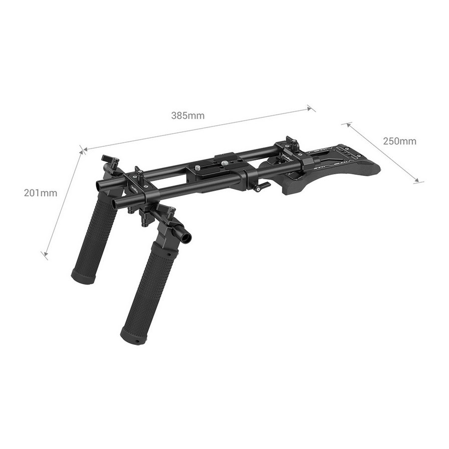 SmallRig Basic Shoulder Kit 2896 ชุดริกกล้องวิดีโอ พร้อมแผ่นรองบ่า ด้ามจับ ช่วยให้การถือถ่ายสะดวกสบายยิ่งขึ้น รูน๊อตขนาด 1/4