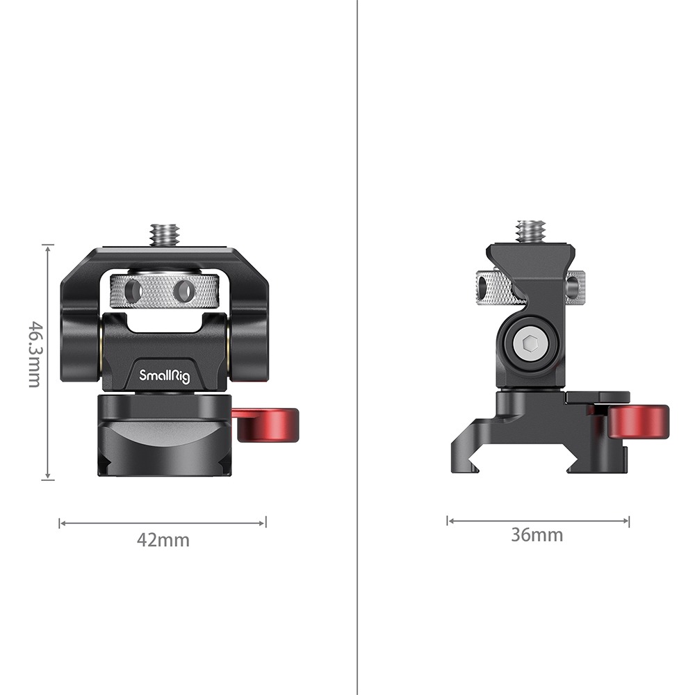 SmallRig Swivel and Tilt Adjustable Monitor Mount with NATO Clamp Mount 2906 ที่ยึดจอมอนิเตอร์เข้ากับชุดริกกล้องด้วยราง NATO ปรับหมุนได้ 360 ราคา 1290 บาท
