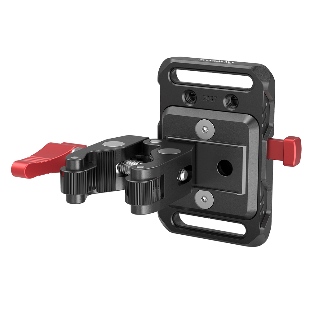 SmallRig Mini V Mount Battery Plate with Crab-Shaped Clamp 2989 ที่ยึดแบต v-mount เข้ากับท่อ ขาไฟ, ขาตั้งกล้อง ราคา 1190 บาท