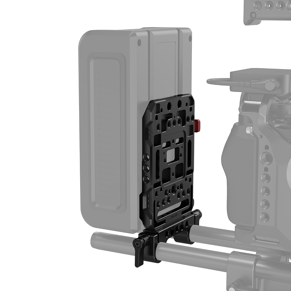 SmallRig V Mount Battery Plate with Dual 15mm Rod Clamp 3016 เพลทติดแบต v-mount เข้ากับ rod 15 mm ราคา 1440 บาท