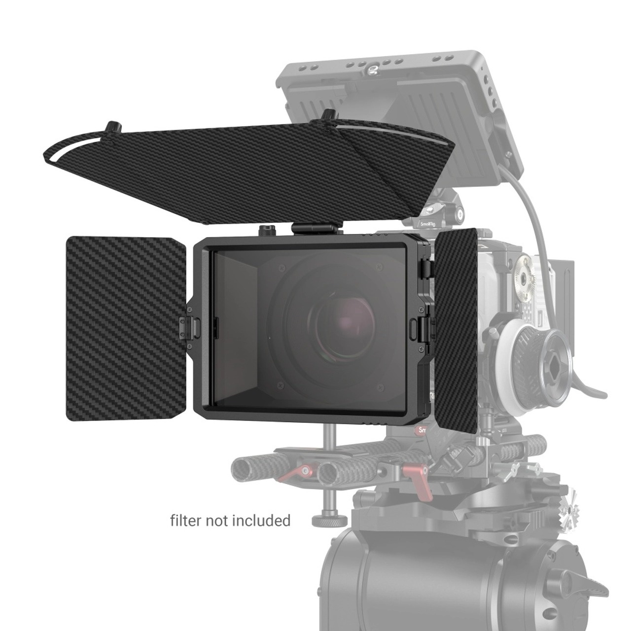 SmallRig mini Matte Box Pro 3680 แมทบ็อกซ์สำหรับชุดริกกล้อง ป้องกันแสงส่วนเกินเข้าสู่หน้าเลนส์ พร้อมถาดใส่ฟิลเตอร์ขนาด 4 x 5.65 สองแผ่น ราคา 4850 บาท