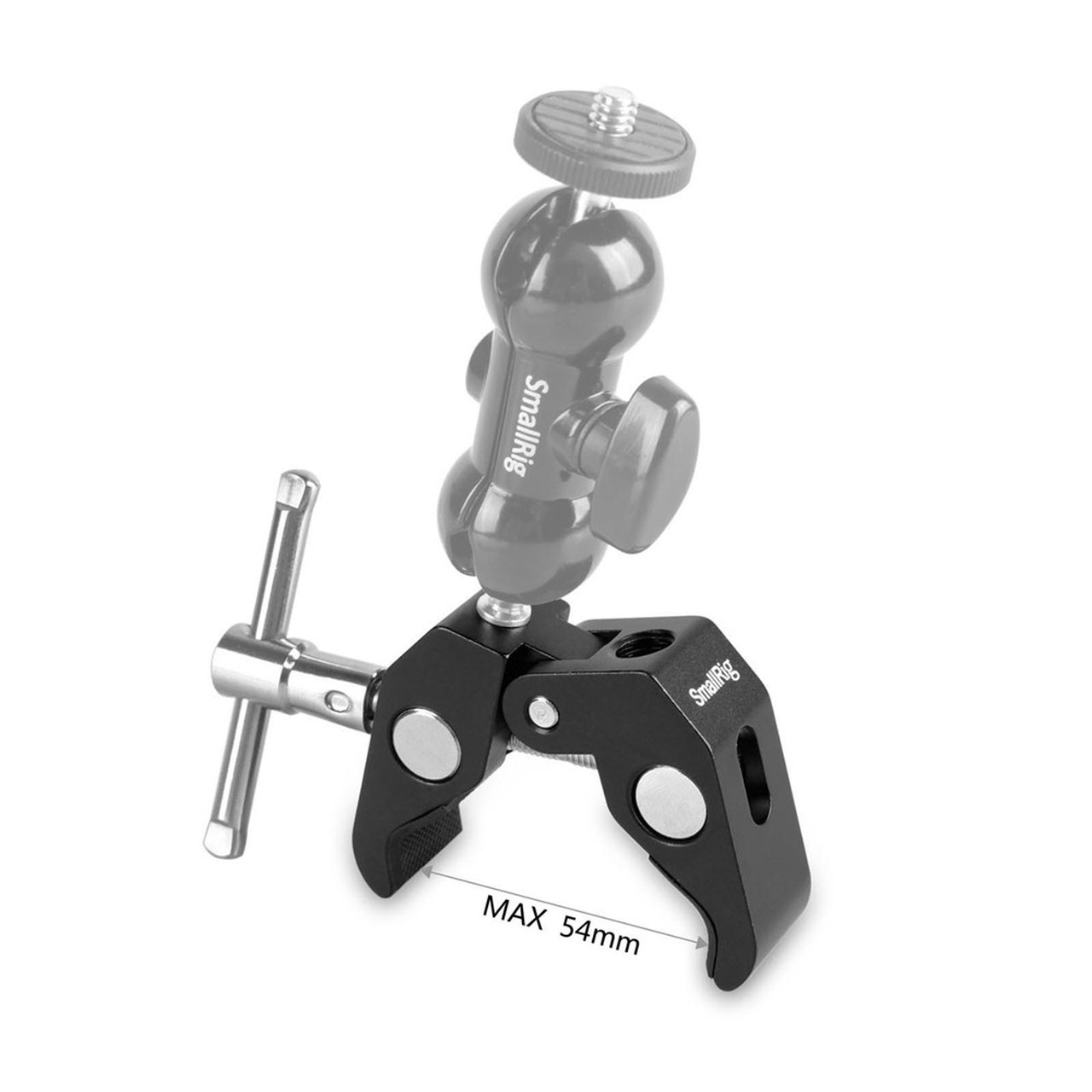 SmallRig Super Clamp w/ 1/4 and 3/8 thread 735  แคลมป์หนีบสำหรับติดอุปกรณ์ชุดริกเข้ากับท่อขนาด 15 - 44 มม. พร้อมรูน๊อตขนาด 1/4 และ 3/8